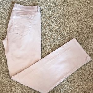 Loft Modern straight jeans (cream/tan color)